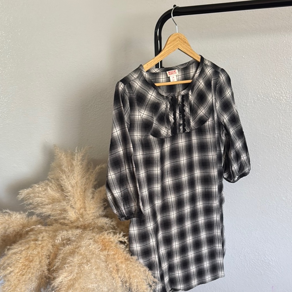 Mossimo Supply Co. Checkered Tunic